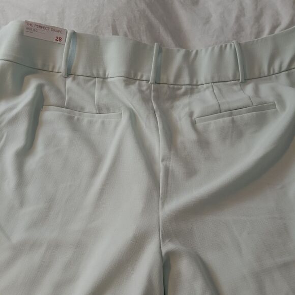 Lane Bryant Pants Womens 28 Light Blue Wide Leg High Rise The Perfect Drape NWT - Picture 9 of 16